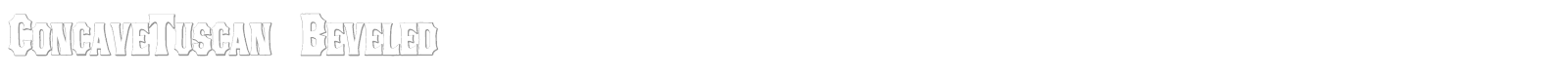 Concave Tuscan font preview